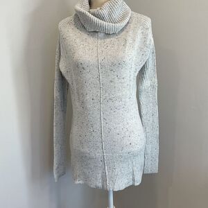 RD Style Light Gray Speckled Cowl Neck Sweater